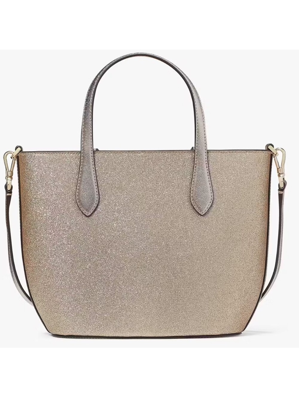 kate spade Glitter Tote in Metallic Rose - Picture 4 of 7